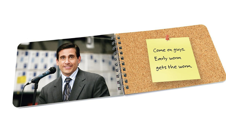 An image of content in our Michael Scott quote book.