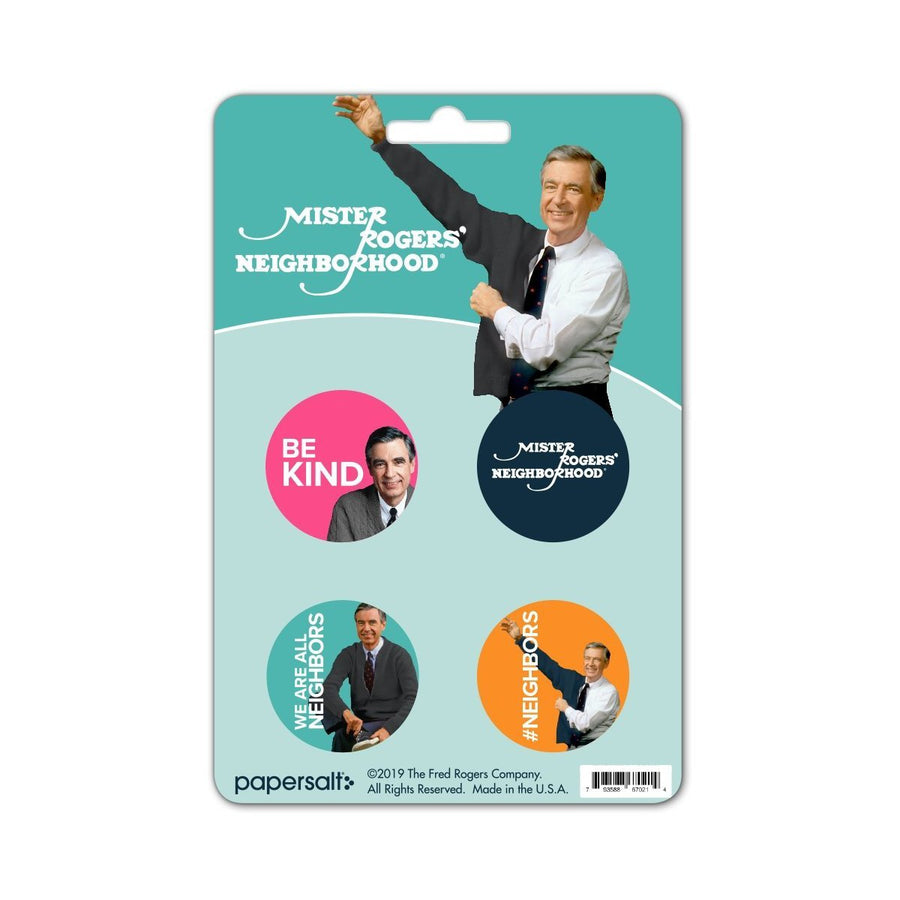 Mister Rogers Inspirational Button Set (of 4)