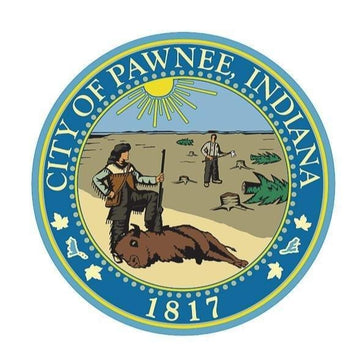 City of Pawnee Logo Vinyl Sticker - Official Parks and Rec Merch
