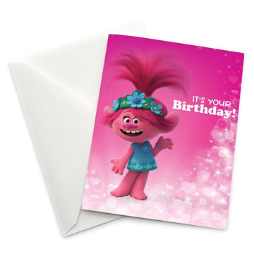 Trolls World Tour - Queen Poppy "It's Your Birthday!" Card