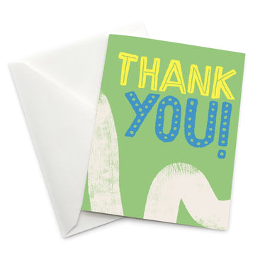 Thank You Card: Thank You! - Green Design