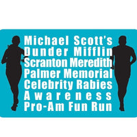 An image of our Michael Scott’s Fun Run Sticker.