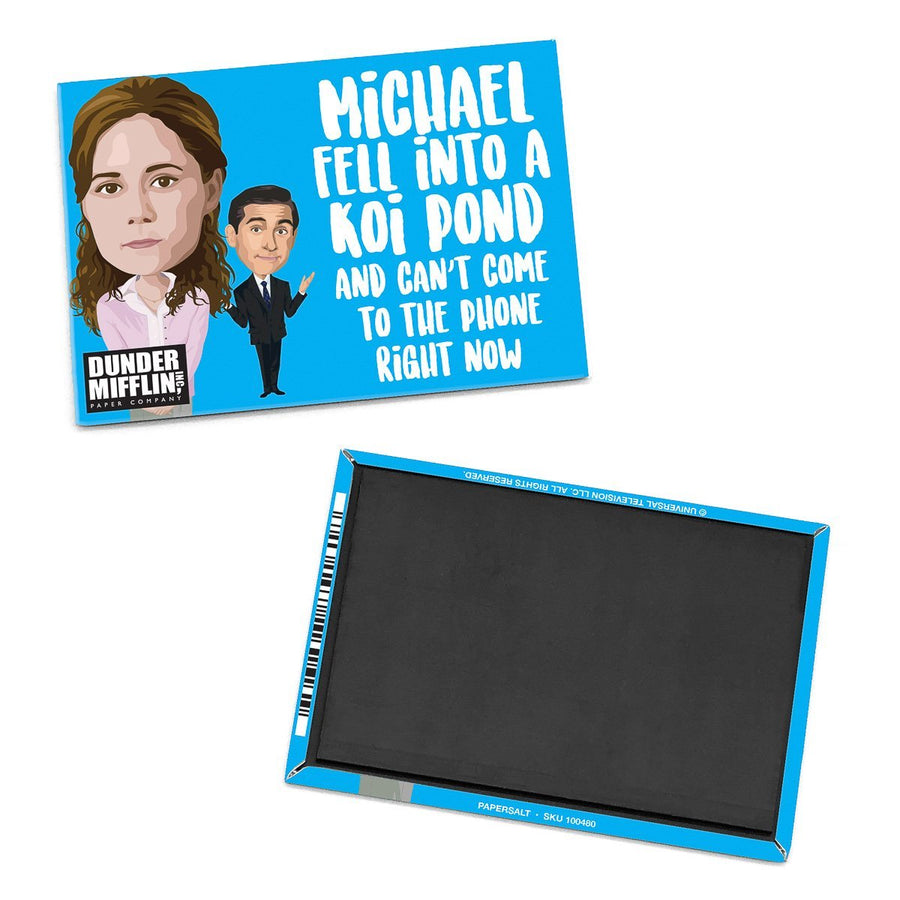 "Michael Fell Into a Koi Pond" Magnet - Official The Office Merchandise