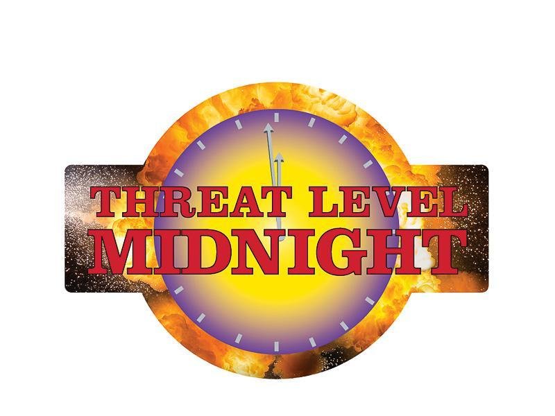 An image of our Threat Level Midnight Sticker.