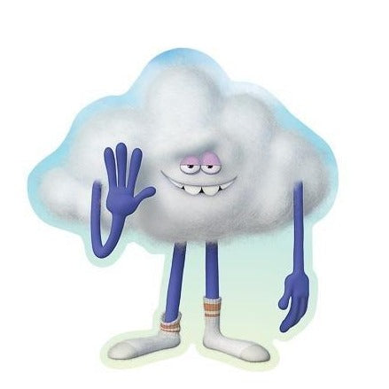 Trolls World Tour "Cloud Guy"Vinyl Sticker