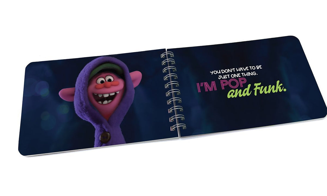 Trolls World Tour "You Can't Harmonize Alone" Quote Book for Kids