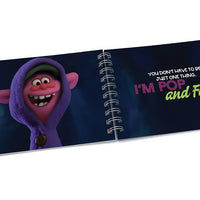 Trolls World Tour "You Can't Harmonize Alone" Quote Book for Kids