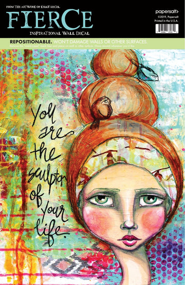 female empowerment wall decal you are the sculptor